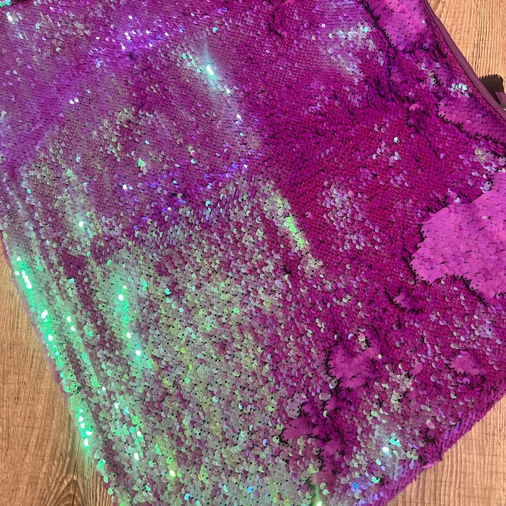 Wild Fable Purple Sequin Mini Skirt